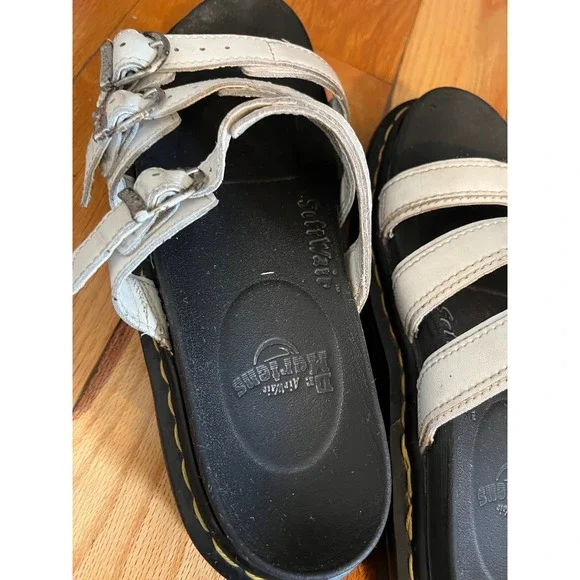 Dr. Martens White and Black Sandals - Picture 8 of 9